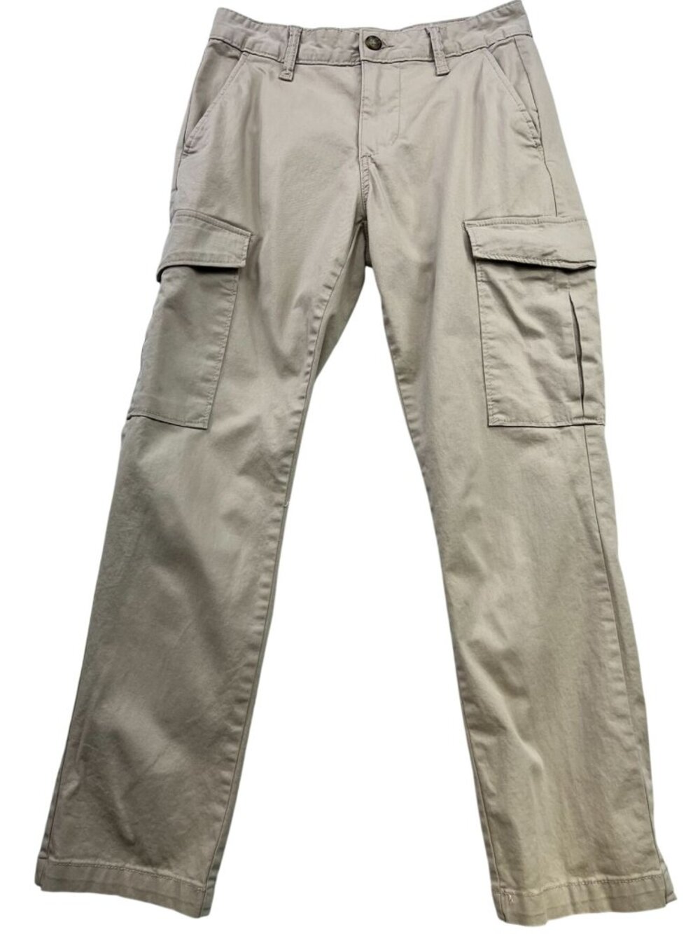 Old Navy Men's Straight Built-In Flex Cargo Pants Flat Front Size 29x30 Beige